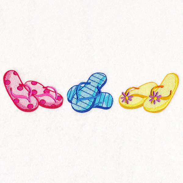 Sizzling Summer Border - Flip Flops - Image 2