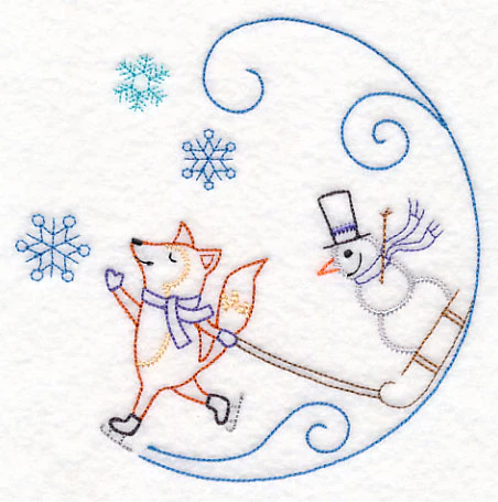Skating Fox Circle (Vintage) - Image 3
