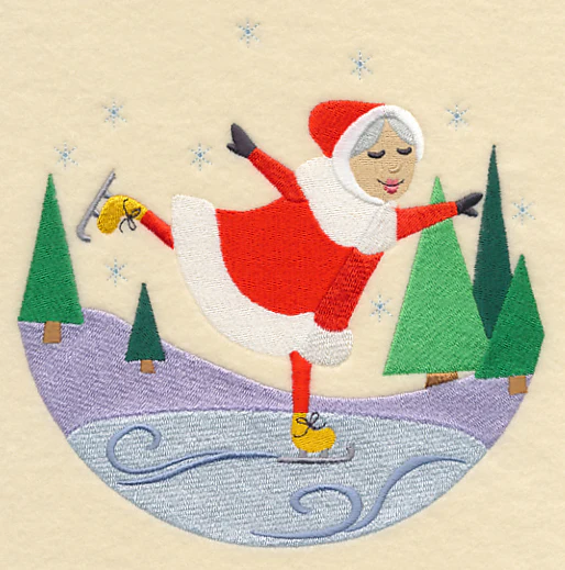 Skating Mrs. Claus Scene - Image 2