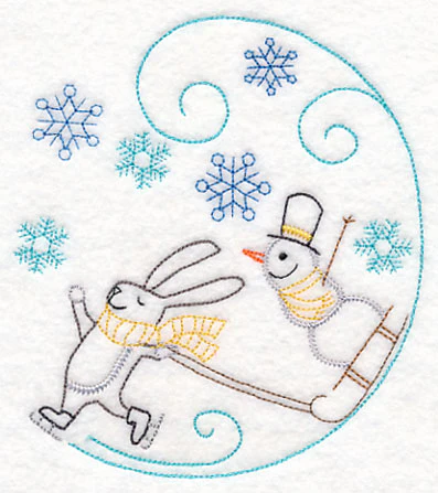 Skating Rabbit Circle (Vintage) - Image 3