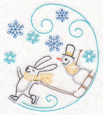 Skating Rabbit Circle (Vintage) - Image 4