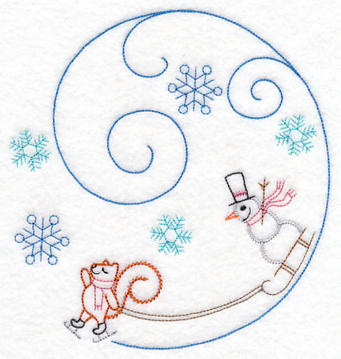 Skating Squirrel Circle (Vintage) - Image 2