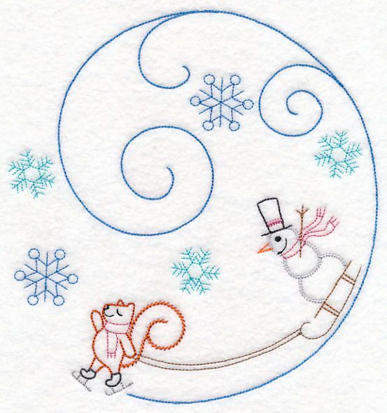 Skating Squirrel Circle (Vintage) - Image 6