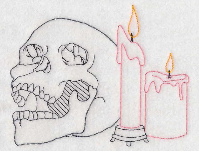 Skull and Candles (Vintage) - Image 5