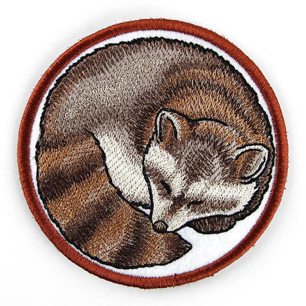 Sleeping Animal Coaster - Raccoon (In-the-Hoop) - Image 4