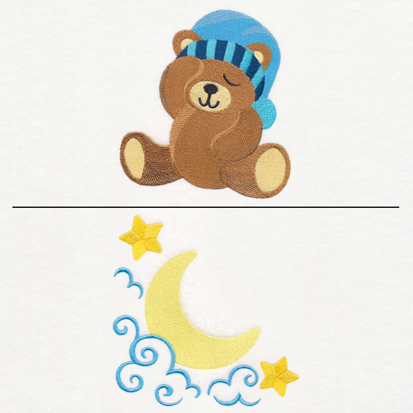 Sleepy Bear Pillow Pair - Image 2