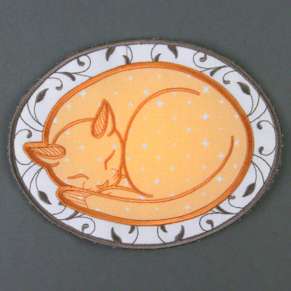 Sleepy Kitty Mug Rug (In-the-Hoop) - Image 6