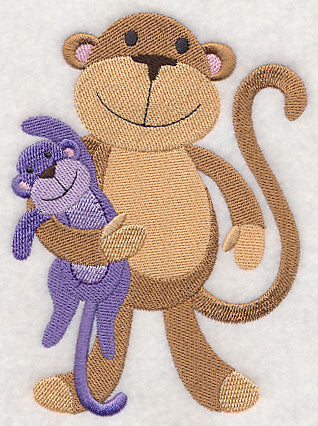 Sleepy Monkey with Stuffed Monkey - Image 3