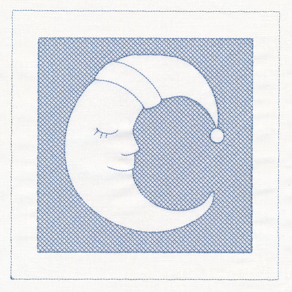 Sleepy Moon (Trapunto) - Image 3