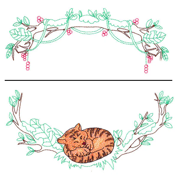 Sleepy Tiger Wreath (Split) - Image 3