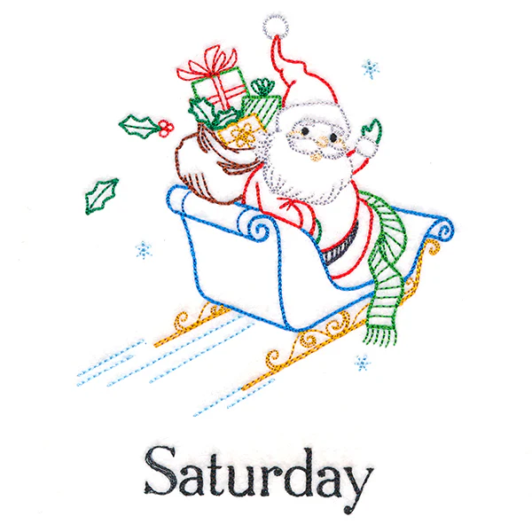 Sleigh-Riding Santa on Saturday (Vintage) - Image 5