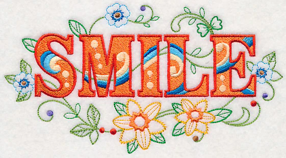 Smile with Vintage Flower Fade - Image 2