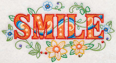 Smile with Vintage Flower Fade - Image 3