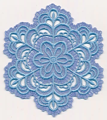 Snowflake (Battenburg Lace with Rayon) - Image 2