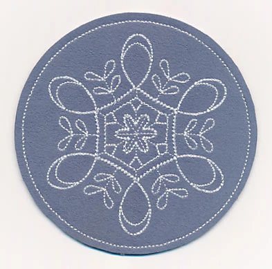 Snowflake Fancy Coaster 1 (In-the-Hoop) - Image 3