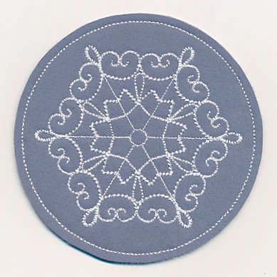 Snowflake Fancy Coaster 2 (In-the-Hoop) - Image 3