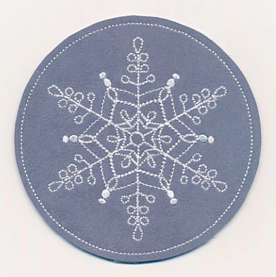 Snowflake Fancy Coaster 5 (In-the-Hoop) - Image 3