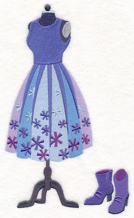 Snowflake Fashion Dress Form - Image 2
