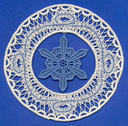 Snowflake Ornament (Battenburg Lace) - Image 4