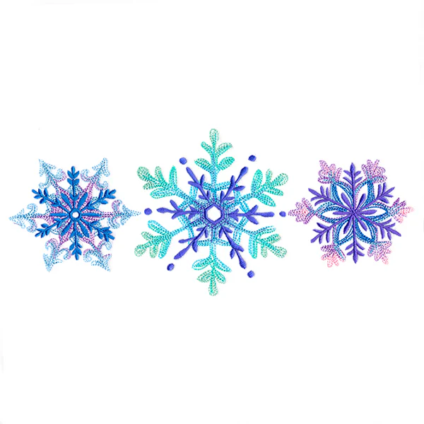 Snowflake Sketch Trio