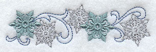 Snowflake Swirls Border - Image 3