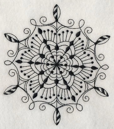 Snowflake Symphony 2 (Blackwork) - Image 3