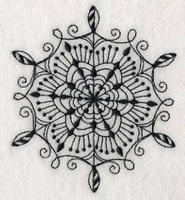 Snowflake Symphony 2 (Blackwork) - Image 4