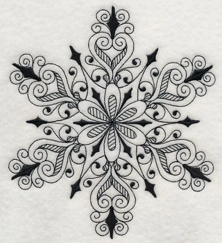 Snowflake Symphony 3 (Blackwork) - Image 2