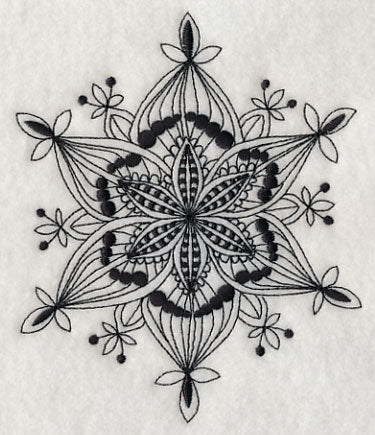 Snowflake Symphony 4 (Blackwork) - Image 3