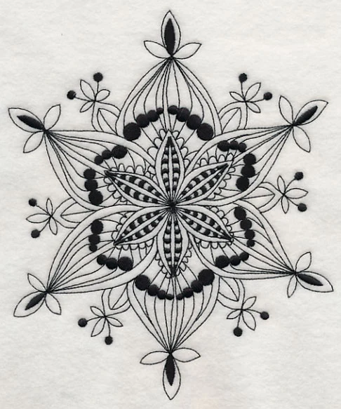 Snowflake Symphony 4 (Blackwork) - Image 5