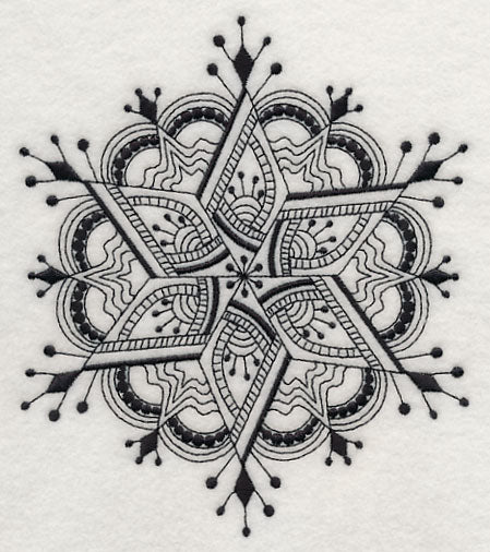 Snowflake Symphony 5 (Blackwork) - Image 2