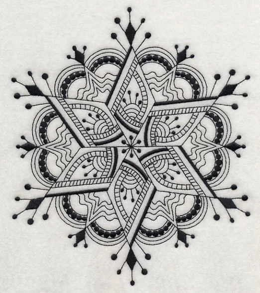 Snowflake Symphony 5 (Blackwork) - Image 5