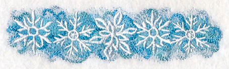 Snowflakes in Watercolor Border - Image 4