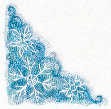 Snowflakes in Watercolor Corner - Image 2