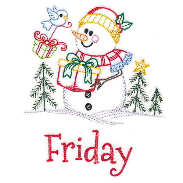 Snowman and Gift on Friday (Vintage) - Image 3