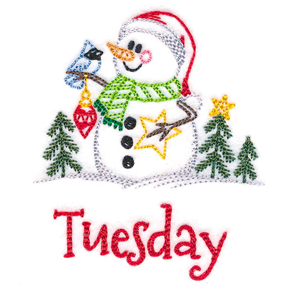 Snowman and Star on Tuesday (Vintage) - Image 2