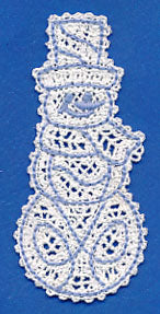 Snowman Bookmark (Battenburg Lace) - Image 2
