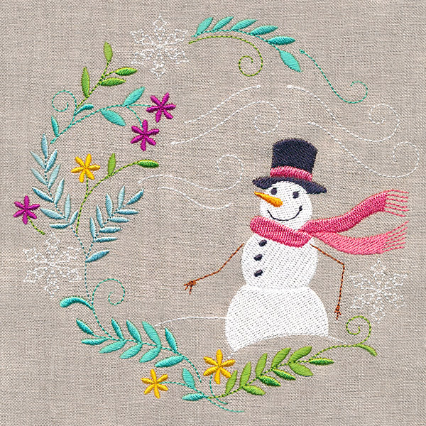 Snowman in Winter Botanicals 2 - Image 5