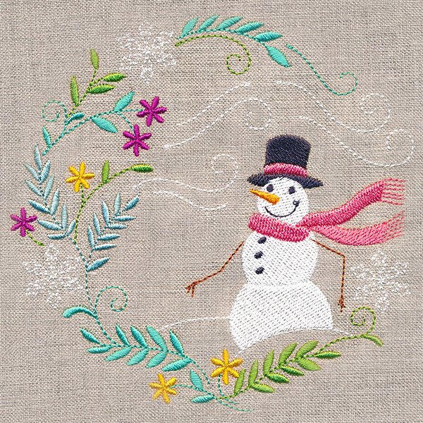Snowman in Winter Botanicals 2 - Image 7