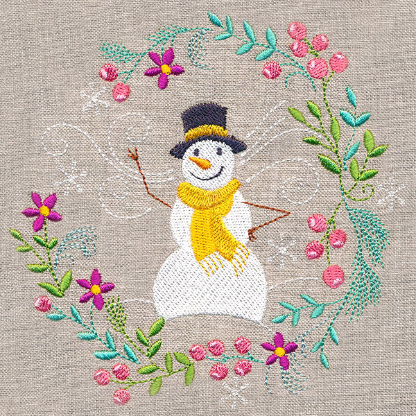 Snowman in Winter Botanicals 3 - Image 7