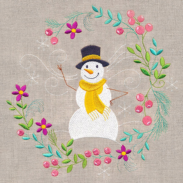 Snowman in Winter Botanicals 3 - Image 9