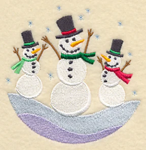 Snowmen Friends Scene - Image 5
