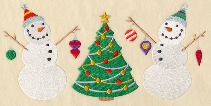Snowmen Trim the Christmas Tree - Image 2