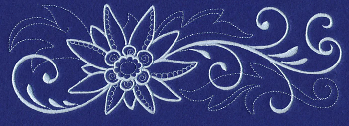 Snowy Edelweiss Border Filigree - Image 2