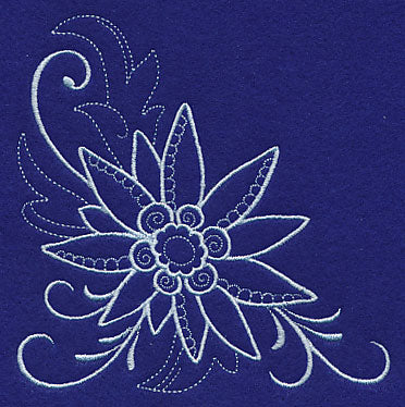 Snowy Edelweiss Corner Filigree - Image 2