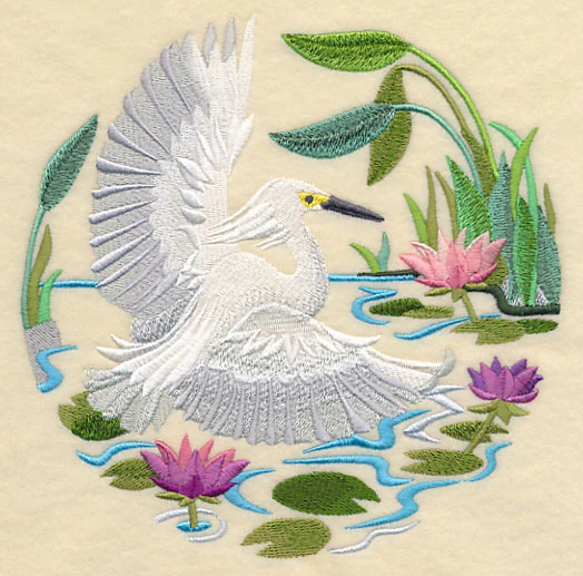 Snowy Egret Scene - Image 3