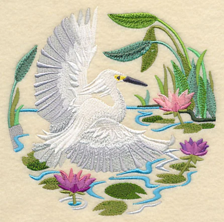 Snowy Egret Scene - Image 4