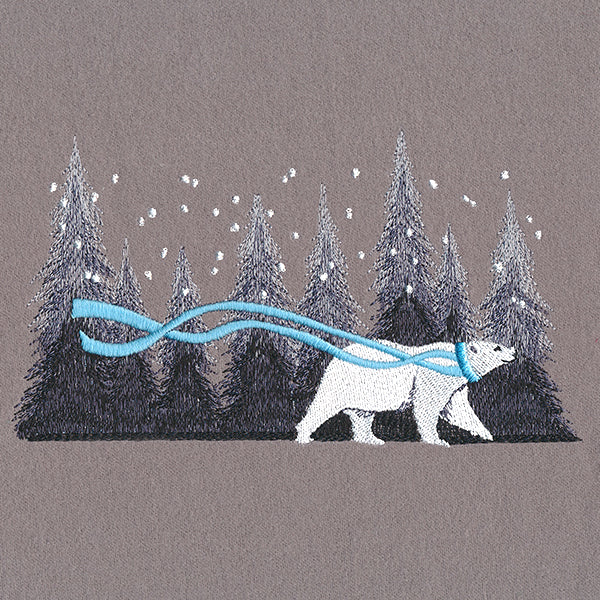 Snowy Forest Polar Bear - Image 4