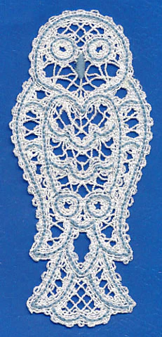 Snowy Owl Bookmark (Battenburg Lace) - Image 3