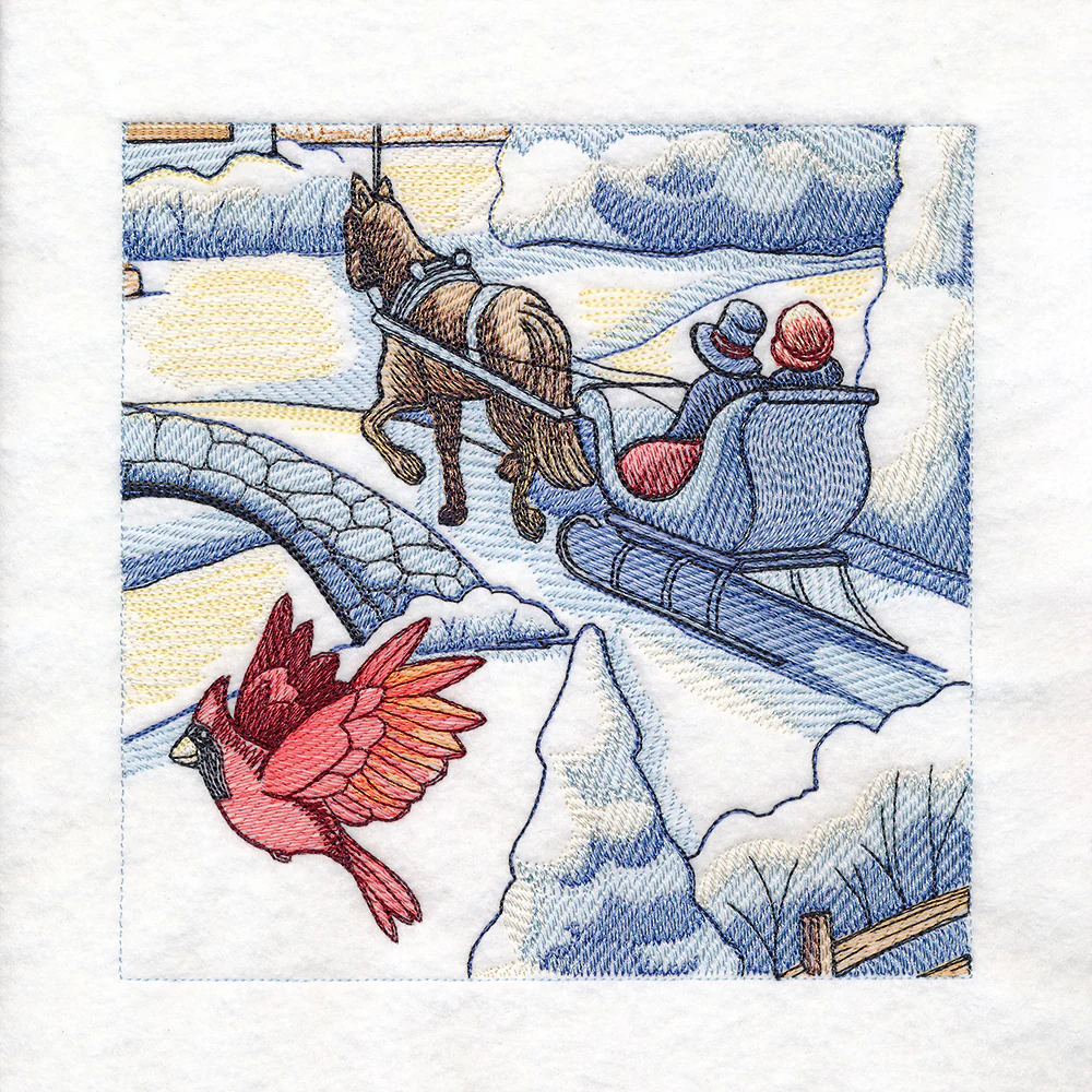Snowy Winter Cottage Scene - Image 13